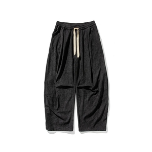 秋冬新款 大码日系港风宽松直筒阔腿裤伞兵工装潮灯芯绒 K317/P65图片