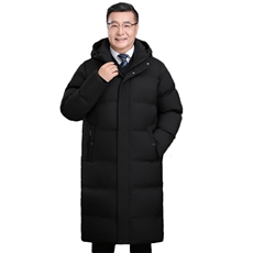 2025年中老年长款压胶加厚保暖外套男士羽绒服H810-P260368，男装羽绒服，星座1210A