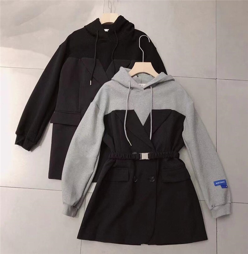 【现货】连帽卫衣款连衣裙，女装卫衣/绒衫，12PJL