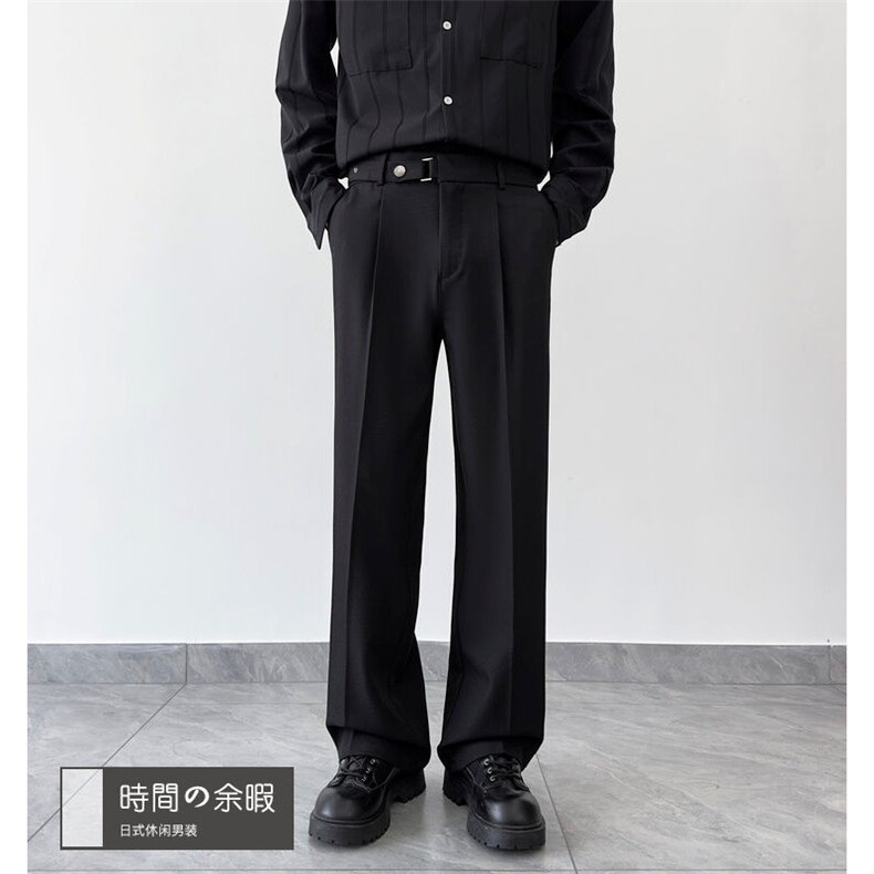 【010】基础款四季百搭纯色休闲西裤修身垂感西装裤A079-X912-P45，男装西服套装，电商A079