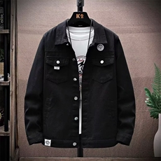 1506/QY80640/P45欧货印花翻领春秋新款韩版百搭休闲夹克上衣服潮，男装夹克，星座1506