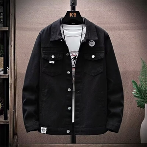1506/QY80640/P45欧货印花翻领春秋新款韩版百搭休闲夹克上衣服潮图片