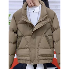 男士立领外套潮牌简约时尚棉衣新款春秋季衣服休闲工装夹克帅，男装夹克，星座1013-1