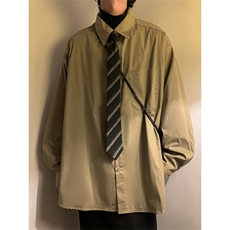 衬衫男潮2023新款潮牌高级感制服上衣男生长袖休闲衬衣CS315P30，男装衬衫，星座1116-2