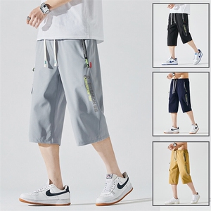 2025夏季新款男士七分裤时尚休闲马裤潮流男裤子KZ1076-P28图片