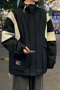 2025冬季主推石墨烯工装加厚连帽抗寒冲锋棉服货号YY2318棉衣图片