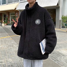 两面穿24重磅美式印花港风潮牌潮流加厚棉衣A170-M801-TP38，男装棉衣，电商A170