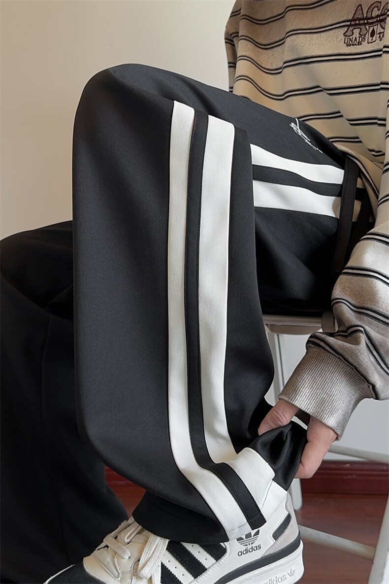 供抖音高点击男秋冬条纹运动休闲裤X416B-1-KL927-特p38限68,男装休闲裤,星座416B-1