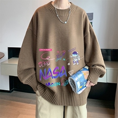 半高领毛衣男士大码针织衫男毛线衣男M18186-P45加绒款-P65，男装针织衫/毛衣，电商A040