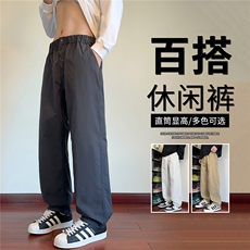 抖音品质潮牌速干大口袋伞兵工装裤男宽松A146-GY266特p23量大优，男装休闲裤，HDA146