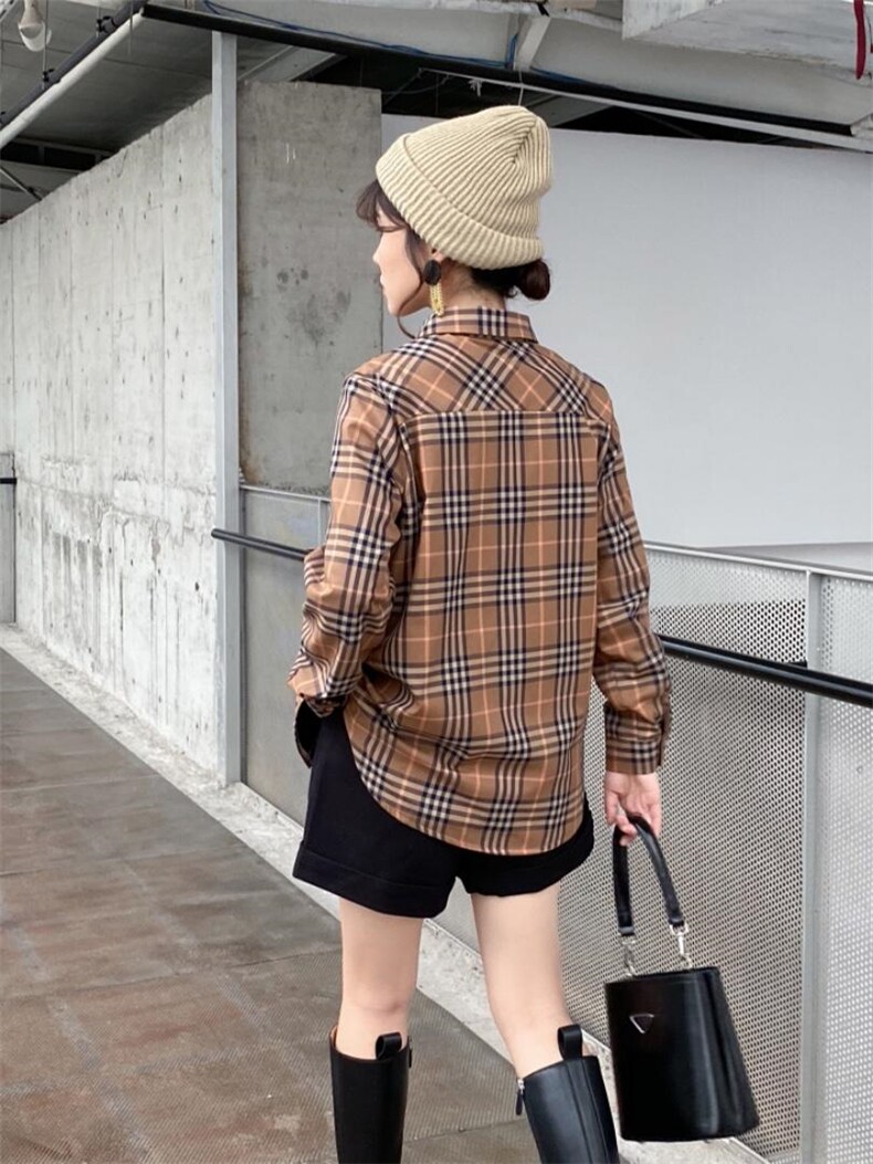 加绒衬衫，女装衬衫，依伊贝诺