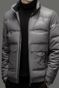 CSYR22087钱塘2020-2冬季厚款商务休闲立领中年男士羽绒服P205图片