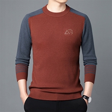 CM61153钱塘2020-2中年男士时尚休闲帅气潮流冬季厚款羊毛衫P147，男装针织衫/毛衣，钱塘207-2
