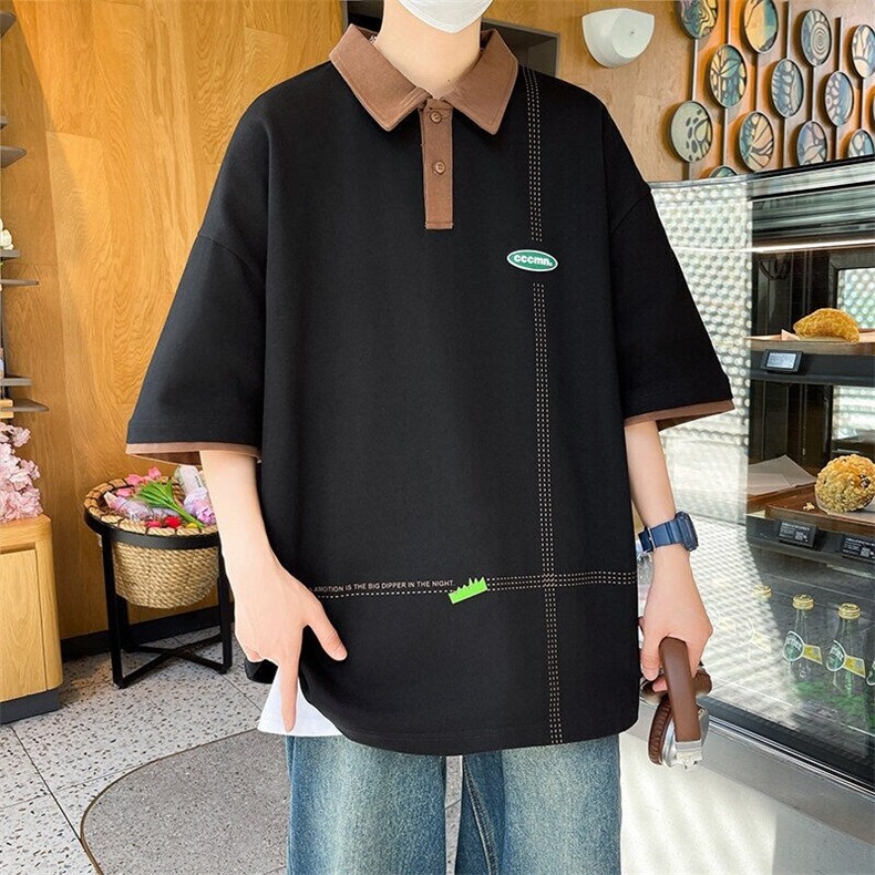 84067-P40春秋新款短袖T恤男休闲打底衫,男装T恤,电商D310B