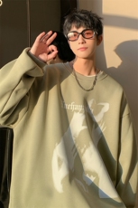 抖音供货、复合重磅360克现货圆领卫衣宽松D223A-YL2301-特P28，男装卫衣，电商019-1