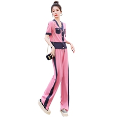 时尚休闲两件套女装套装显瘦百搭夏季新品，女装套装/套裙，艾尚靓装