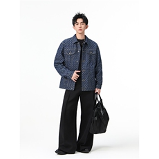 水洗牛仔外套男款春美式痞帅上衣服宽松休闲工装夹克JK1322-P75，男装工装外套，星座1103-3