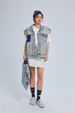 【现货】牛仔做旧马甲，女装马甲，AIMEEWQ