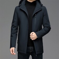 BAMJ-852钱塘2020-2秋冬季厚款中年男士商务休闲简约外套P275，男装夹克，钱塘207-2