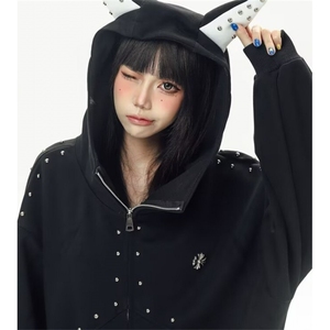 开衫卫衣男女春秋款2025新款连帽宽松休闲上衣卫衣外套WDX204
