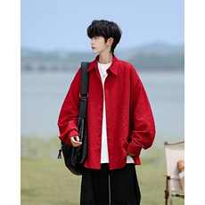 8XL-M泡泡纱盐缩肌理长袖衬衫男夏季冰丝外套防晒衬衣CS29007P40，男装衬衫，电商B312