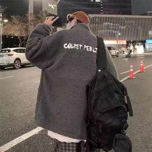 F557P52秋冬男装羊羔毛加厚外套冬装男装休闲时尚图片