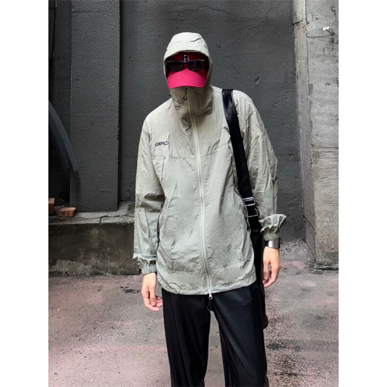 MA290-P57控88双拉链机能户外薄款凉感连帽防晒衣夹克男女同款,男装夹克,星座1611A