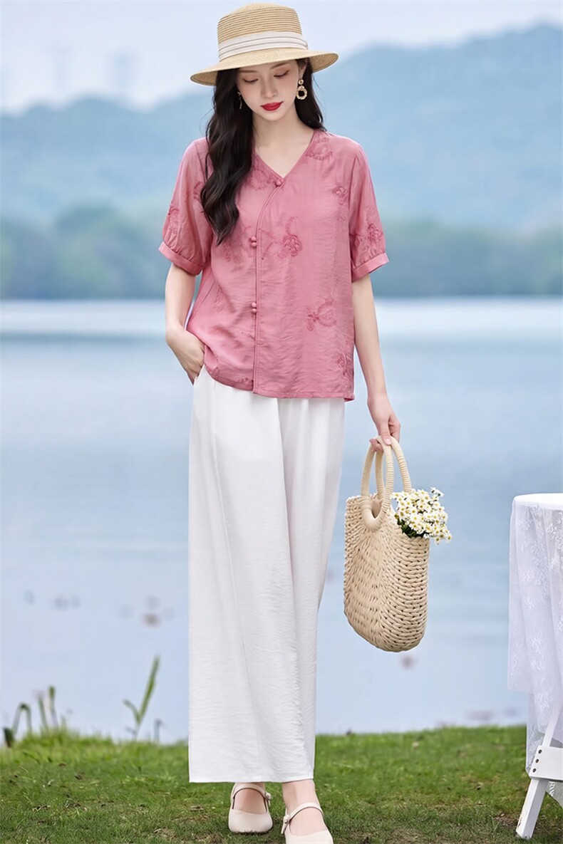 现货秒发新中式复古套装,女装套装/套裙,韩蔻秀