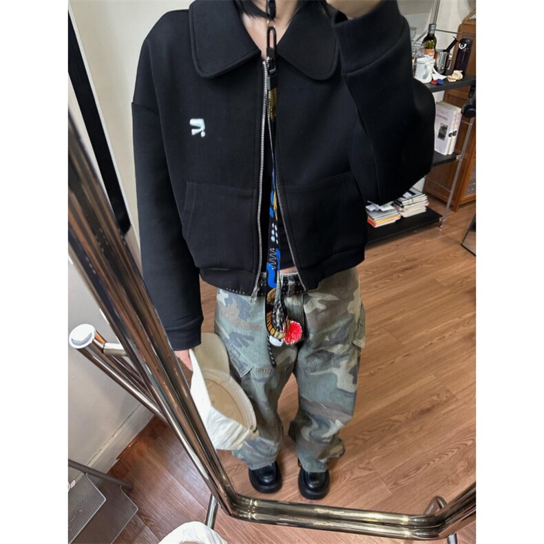 【有货】军绿色伐木迷彩工装裤男美式vibe裤子高街K7049HH-特P55图片
