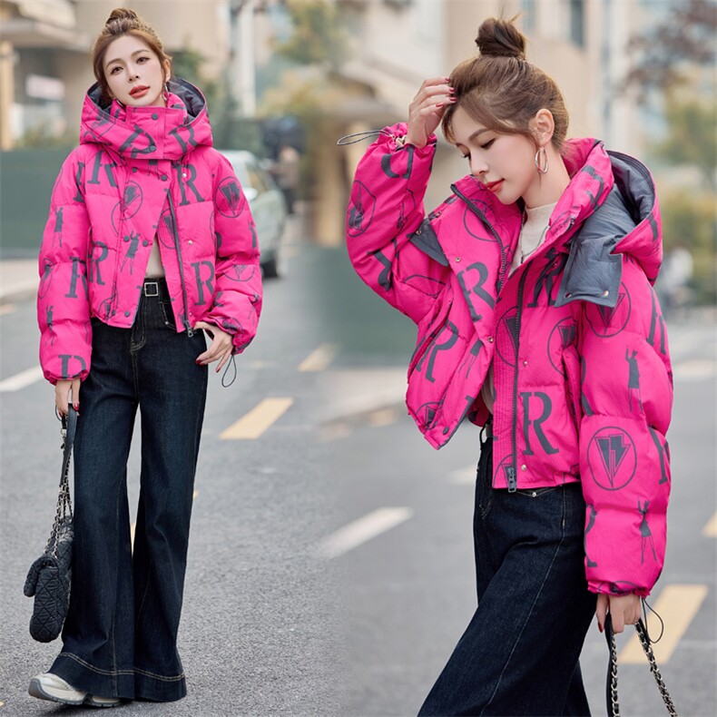 现货，白鸭绒外套2025冬季新款羽绒服有帽可拆，女装羽绒服，布依丽人