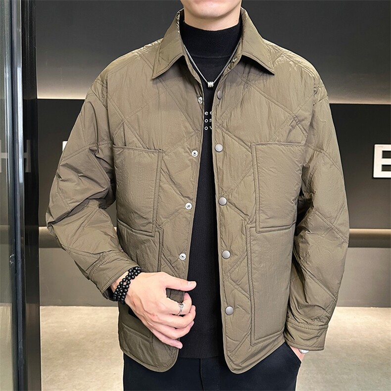 标90白鸭绒冬季店主风翻领休闲保暖羽绒服外套X8606-P260,男装羽绒服,电商A413