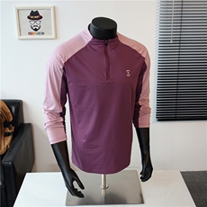 现货！立领半拉链长袖户外训练衣多巴胺速干T恤-LK80126-特批40，男装T恤，电商A061