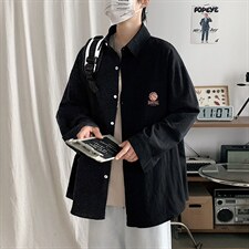 CS15237-P38长袖衬衫男士大码宽松衬衣男寸衫男寸衣,男装衬衫,电商A040