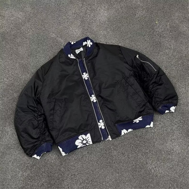 美式复古提花高级感棒球服外套女宽松潮牌痞帅飞行员夹克P20-P75,男装夹克,星座310A-4