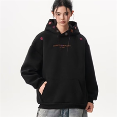 网图复古重磅刺绣连帽卫衣2026新款宽松痞帅港风外套潮YY810-P43，女装短外套，电商C216