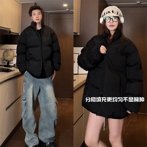 冬季新款棉服 基础休闲款韩系百搭外套纯色情侣 D2200-TP35不图片