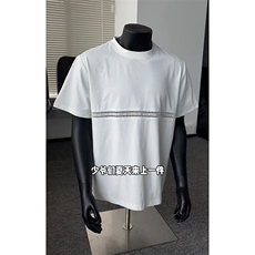 夏季美式解构楼空花边拼接速干冰感短袖T恤货号TX25180特P19，男装T恤，电商A063
