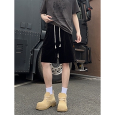 A178男女同款冰丝速干短裤休闲夏季外穿宽松休闲裤DK161-P28，男装休闲裤，电商A178