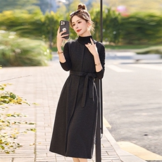 收腰小个子显瘦打底上衣两件套2025春季新款气质高级感套装连衣裙，女装套装/套裙，依万里