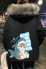 MM48217-P130冬季大毛领棉衣男士大码加厚棉袄男棉服，男装棉衣，电商A040
