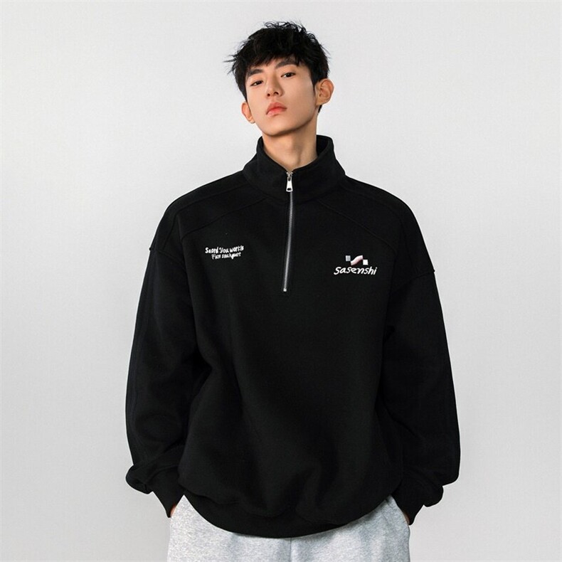 XZ809A/XS19/P75/控88半拉链立领印花POLO衫卫衣,男装卫衣,星座809A(原222-1)