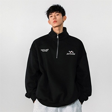 XZ809A/XS19/P75/控88半拉链立领印花POLO衫卫衣，男装卫衣，星座809A(原222-1)