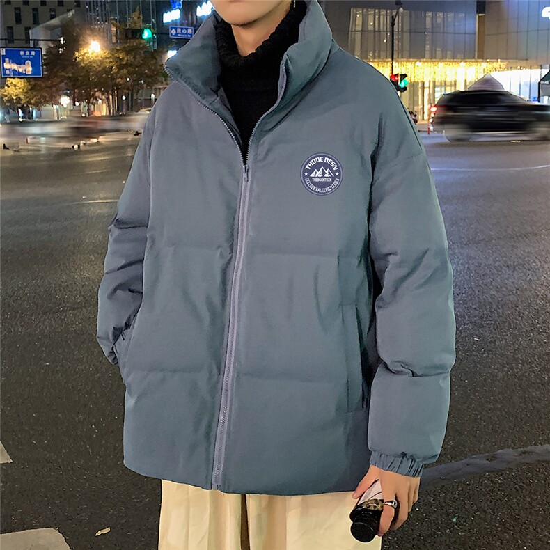 秋冬新款韩版加绒加厚保暖立领宽松棉服外套男MY2050P95控118,男装棉衣,电商A268A