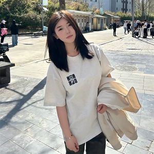 万针全刺绣工艺抖音得物高品质260克重磅纯棉双纱美式高街短袖T恤图片