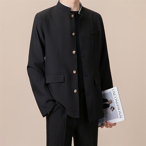 F657西服P55 3件套135 新中式男中山装痞帅三件图片