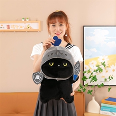 一禾网供 骑士憨憨猫公仔
