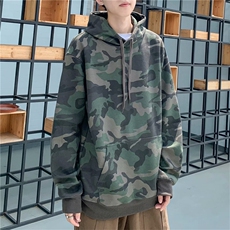 秋季ins复古原宿风工装迷彩卫衣男韩版百搭情侣外套W1707-P30，男装卫衣，星座512-2