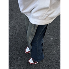 B221美式ins高街加绒加厚牛仔裤LK23134-P65控88，男装牛仔裤，电商B221
