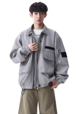 2026新款麂皮绒工装外套男宽松休闲大口袋拼上衣XZ309JK8656P78，男装工装外套，星座309（原A406）