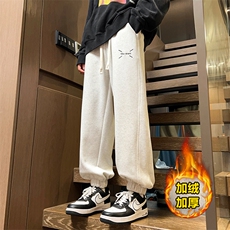 供抖音高品质现货加绒加厚男裤子416B-1-KL751-P55限78加绒P65，男装卫衣，星座416B-1